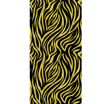 Stilizuotas geltonojo tigro raštas roletas su gyvūnais - „Tenstickers“