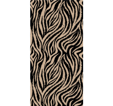 Epäsäännöllinen musta seepra eri eläinten rullaverhot - Tenstickers