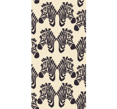 Estor animales Caras de cebra beige - TenVinilo