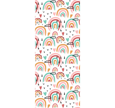 Estor enrollable infantil motivo de arcoíris vibrante - TenVinilo