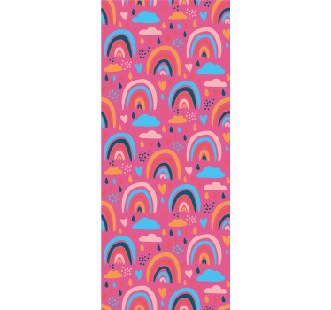 Colorful rainbow pattern children room roller blind - TenStickers
