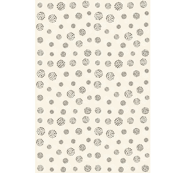 Gevlekt cirkelvormig patroon rolgordijn hoofd slaapkamer - TenStickers