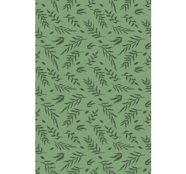 Cortina roller flores detalle del patrón de hojas - TenVinilo