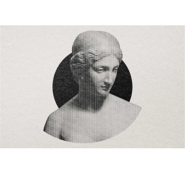 Tenda a rullo con stampa busto di scultura tradizionale - TenStickers