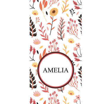 Pisano cvetje senčilo za okna po meri - TenStickers