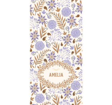 Rollo Fenster Blumen individuelles blumendesign - TenStickers