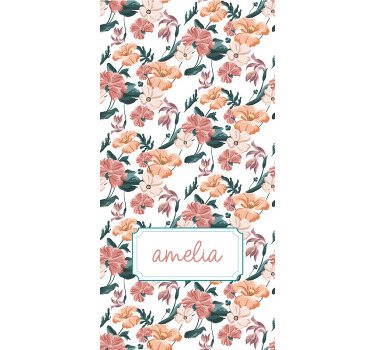 Store enrouleur fleurs et plantes design élégant à ressort - TenStickers