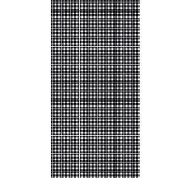Black and white gingham pattern Office blind - TenStickers