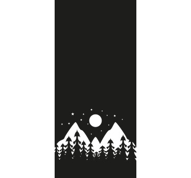 Berg med tallar rullgardin - Tenstickers