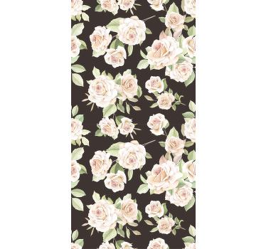 Store enrouleur fleur thème rose élégant - TenStickers