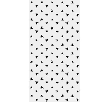 Cortina roller textura diseño de patrón triangular - TenVinilo