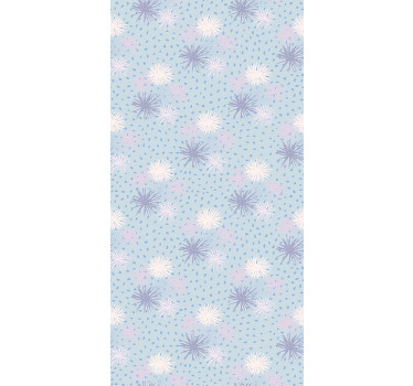 Cortina roller flores patrón de explosión floral - TenVinilo