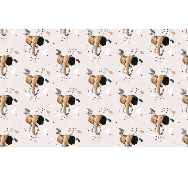 Fantastisk svartvitt elefant djurRullgardin - Tenstickers