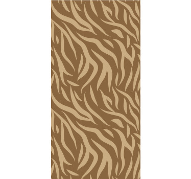 棕色和米色虎皮儿童卷簾 - TenStickers