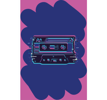 Retro Cassette Illustration blind geek - TenStickers