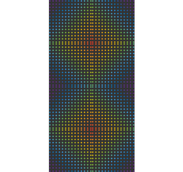 Regnbue mosaik baggrund med farver og rullgardin - TenStickers
