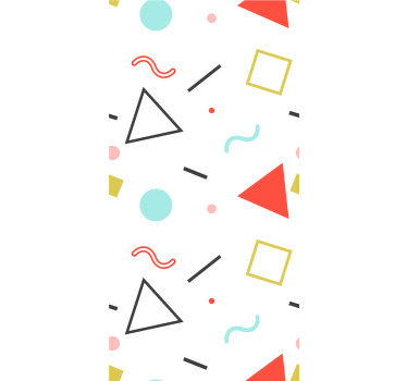 Estor enrollable moderno formas geométricas minimalistas - TenVinilo