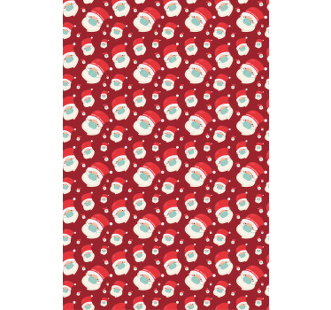 Estor enrollable divertido caras de santa con máscara - TenVinilo