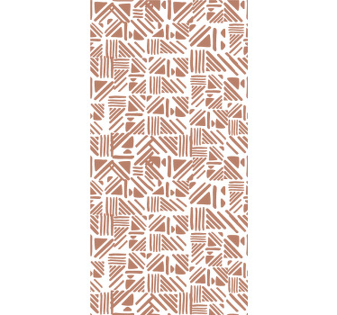 Geometrische patroonelementen rolgordijn hoofd slaapkamer - TenStickers