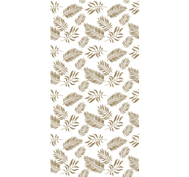 Folhas finas listradas, flores e plantas cegas - TenStickers