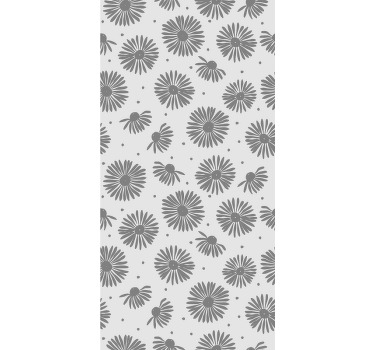 Topli sivi toni rože Roleta rože - TenStickers