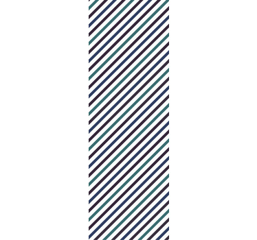 riscas diagonais azuis cortinas modernas - TenStickers