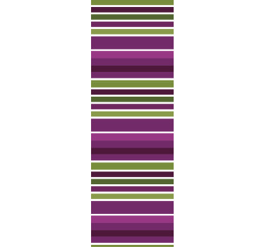 Purple and green motif bathroom roller blind - TenStickers