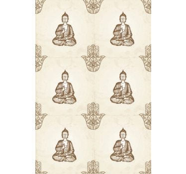 Store enrouleur motif zen modèles de symboles de bouddha - TenStickers