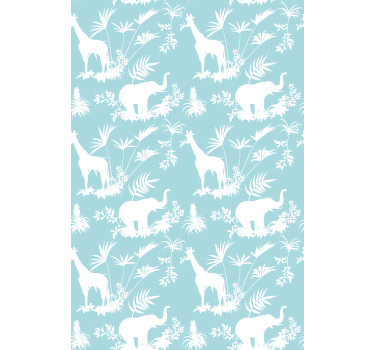 ELEPHANTS AND GIRAFFES animals blind - TenStickers