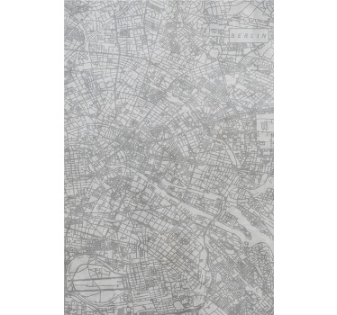 Estor enrollable original esquema del mapa de la ciudad - TenVinilo