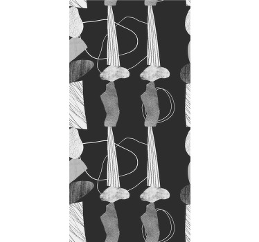 Estor dibujos Líneas de piedra únicas - TenVinilo