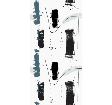 Estore de rolo modernos desenho de pinceladas abstratas - TenStickers