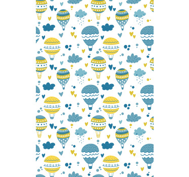 šareni baloni i oblaci dječji Rolo zavjese - TenStickers