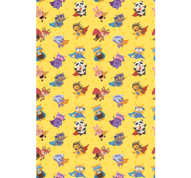 Rolo zavjese zabava likovi životinja superheroja - TenStickers