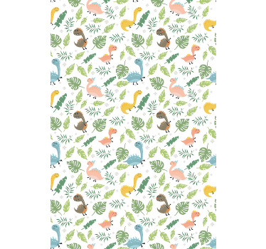 Estor enrollable cocina original dinosaurios y plumas - TenVinilo