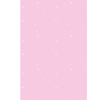 Vita stjärnor rosa bakgrund barn rullgardin - Tenstickers