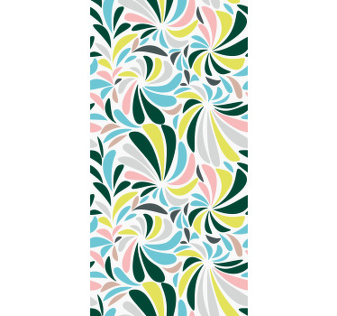 Rollo Fenster Blumen und Pflanzen stilvolles blumenmuster - TenStickers