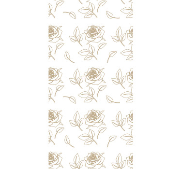 Estores enrollable flores delicado patrón de rosas - TenVinilo