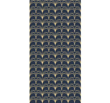 Rollo Fenster Elegant goldene bögen - TenStickers
