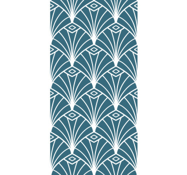 Fenster Rollo modern stylische fächermuster - TenStickers