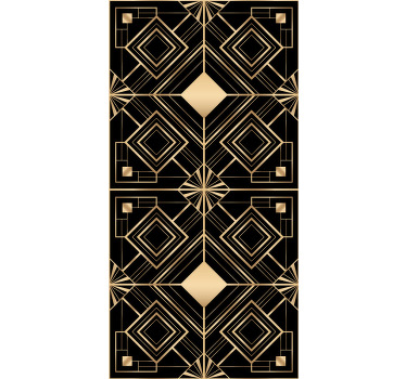 Geometric Gold Pattern modern blind - TenStickers