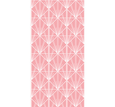 Modern art pink and white  Elegant blind - TenStickers