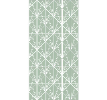 Geometric leaf pattern home office blind - TenStickers