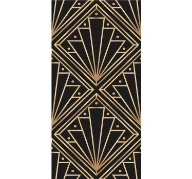 Elegante Rollos "art deco" goldene formen - TenStickers