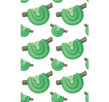 Rolo zavjese više životinja uzorak zelenih zmija - TenStickers