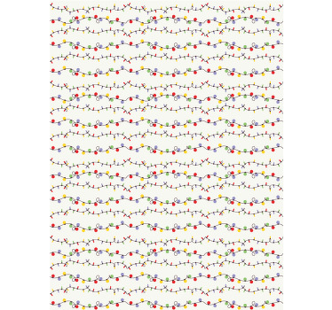 Colorful string lights blind children - TenStickers