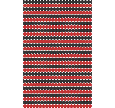 Store enrouleur textures et motifs formes rouges et noires - TenStickers