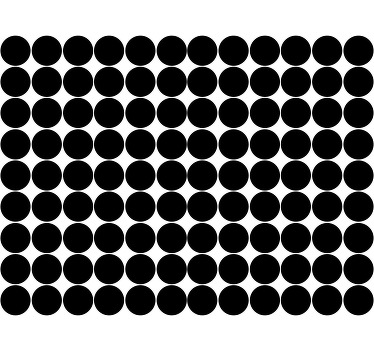 Monochrome circle pattern modern blind - TenStickers