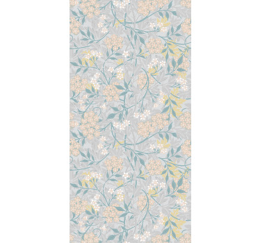 Estore de rolo flores e plantas arranjo botânico sutil - TenStickers