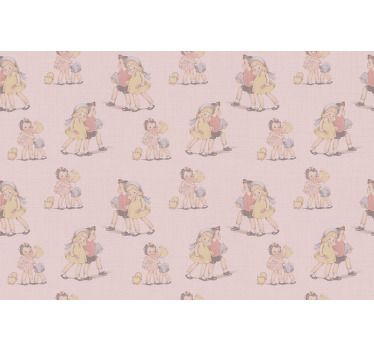 80 -talsmönster barn och vintage rullgardin - Tenstickers